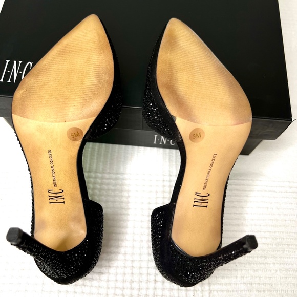 I.N.C. International Concepts, Kenjay4 Blk, Cushioned Rhinestone, Black, 5 - Picture 6 of 7